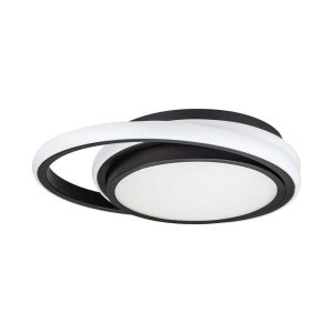 Plafon VT-7783 okrągły czarno-biały LED 1x24W 31cm 2560lm IP20 V-TAC 876738 Plafon VT-7783 okrągły czarno-biały LED 1x24W 31cm 2560lm IP20 V-TAC 876738