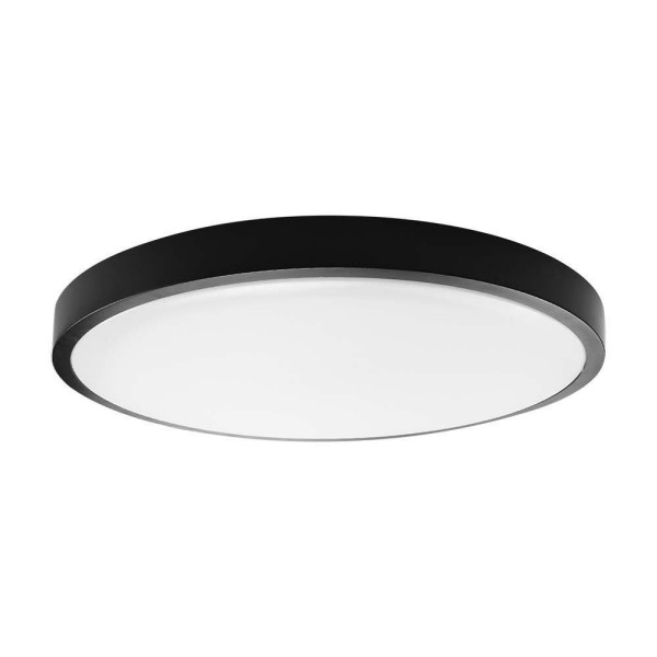 Plafon VT-8618B okrągły czarno-biały LED 1x18W 25cm 1830lm IP44 V-TAC 872501
