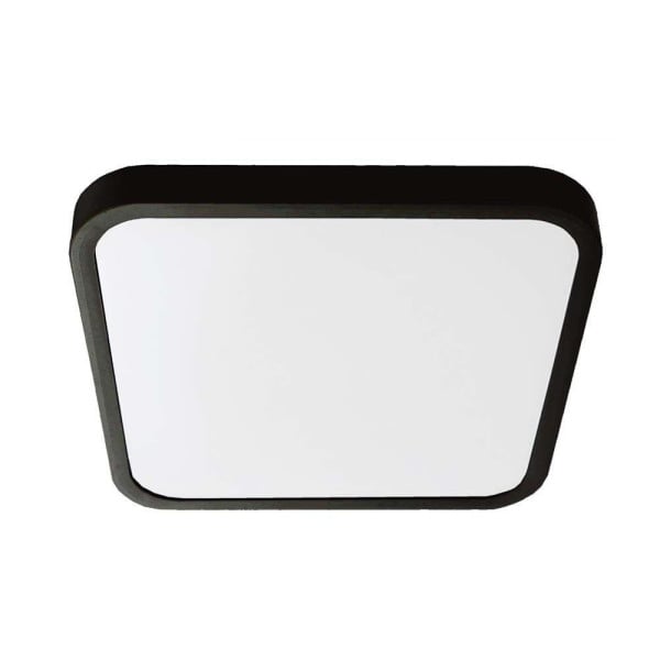 Plafon VT-8624B kwadratowy czarno-biały LED 1x24W 29,5cm 2500lm IP44 V-TAC 873940