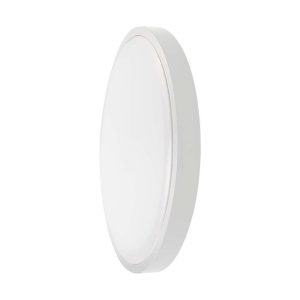 Plafon VT-8624S z pilotem okrągły biały LED 1x24W 35cm 2500lm IP44 V-TAC 872617 Plafon VT-8624S z pilotem okrągły biały LED 1x24W 35cm 2500lm IP44 V-TAC 872617