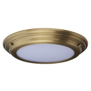 Plafon Welland okrągły złoty LED 1x25W 36,1cm 2250lm IP54 Elstead 817867