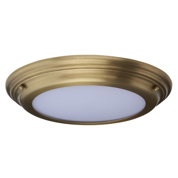 Plafon Welland okrągły złoty LED 1x25W 36,1cm 2250lm IP54 Elstead 817867