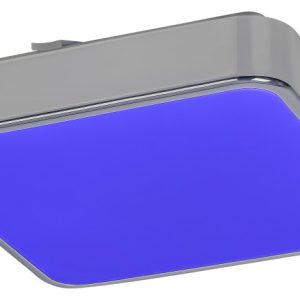 Plafon Wolimir z pilotem kwadratowy srebrny LED 1x22W 29cm IP44 Rabalux 872628