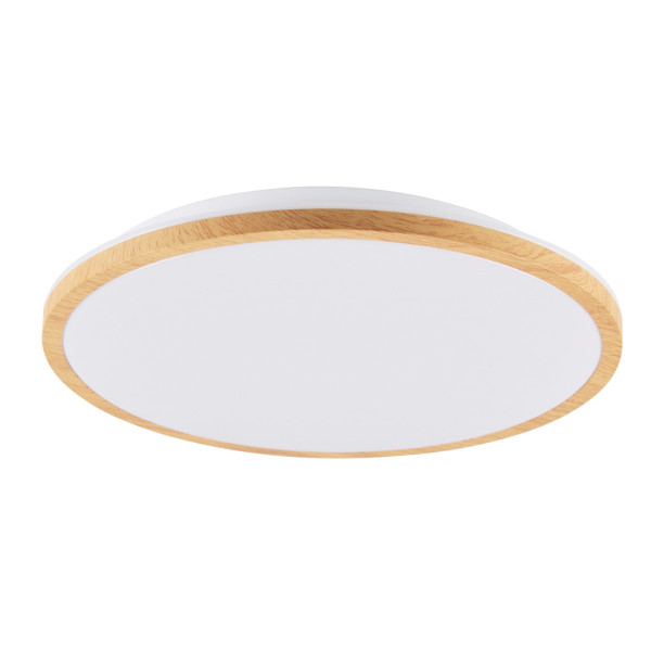 Plafon WOODY okrągły biały LED 1x15W 28cm 1600lm IP20 Polux 876932