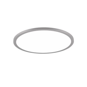 Plafon YUMA z pilotem okrągły srebrno-biały LED 1x20W 40cm 2250lm IP20 Trio 871167
