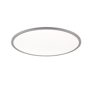 Plafon YUMA z pilotem okrągły srebrno-biały LED 1x35W 60cm 4200lm IP20 Trio 871143