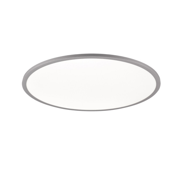 Plafon YUMA z pilotem okrągły srebrno-biały LED 1x35W 60cm 4200lm IP20 Trio 871143