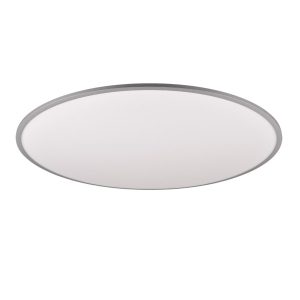 Plafon YUMA z pilotem okrągły srebrny LED 1x53W 100cm 6700lm IP20 Trio 871198