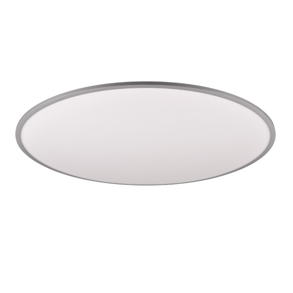 Plafon YUMA z pilotem okrągły srebrny LED 1x53W 100cm 6700lm IP20 Trio 871198