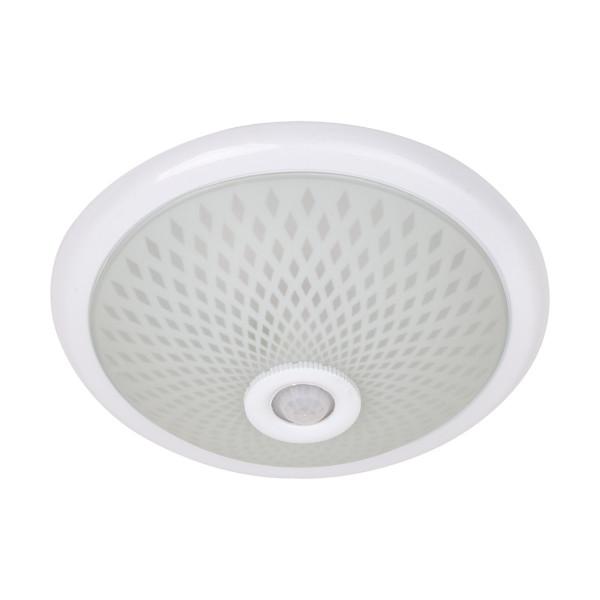 Plafon z czujnikiem ruchu biały okrągły 30cm SENSORLU 2xE27x40W IP20 Struhm 881250