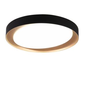 Plafon ZETA okrągły czarno-złoty LED 1x24W 48,5cm 2000lm IP20 RL 872456 Plafon ZETA okrągły czarno-złoty LED 1x24W 48,5cm 2000lm IP20 RL 872456
