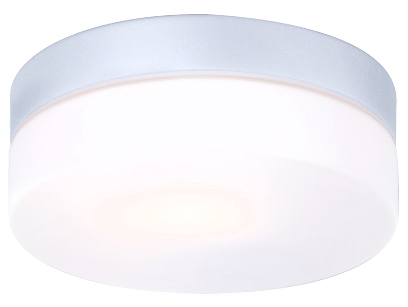 Plafon zewnętrzny Vranos 18.5 cm aluminiowy biały 27001