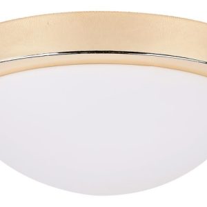 Plafon złoto-biały okrągły 28cm RODA 1xE27x40W IP44 Candellux 924000 Plafon złoto-biały okrągły 28cm RODA 1xE27x40W IP44 Candellux 924000