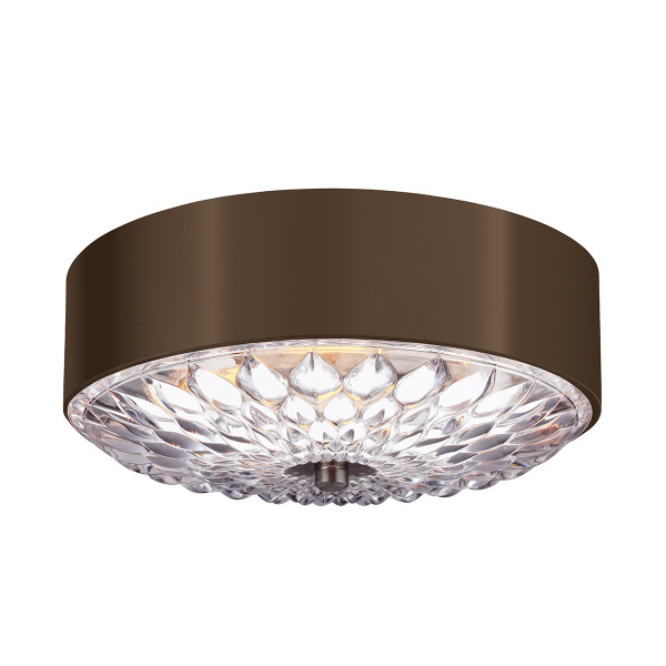 Plafon złoty okrągły 35,2cm Botanic 3xE27x60W IP20 Feiss 817864