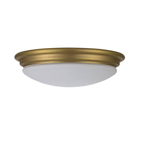 Plafon złoty okrągły 35,6cm Brompton 1xGX53x6W IP44 Elstead 871305
