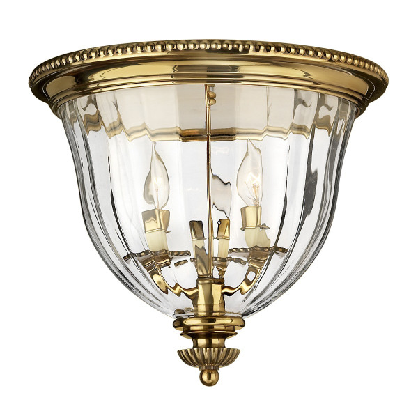 Plafon złoty okrągły 36,9cm Cambridge 3xE14x40W IP20 Hinkley 883366