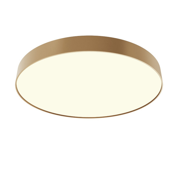 Plafon ZON okrągły złoty mat LED 90W biały ciepły 5970lm IP20 Maytoni 1018530