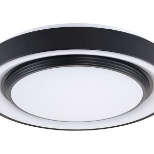 Plafon Zygmunt II LED 38 cm ze zmienną barwą światła czarny 524363