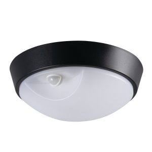 Plafoniera LED LightLogic LL CHAO 14W-PIR-B 66310 okrągła czarna IP 65 1 958984