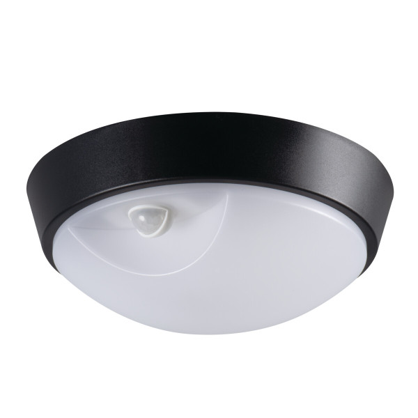 Plafoniera LED LightLogic LL CHAO 14W-PIR-B 66310 okrągła czarna IP 65 1 958984