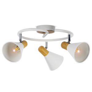Plafoniera LightLogic LL LASH PLAFON 3xE14 66218 regulacja drewno spot 955398