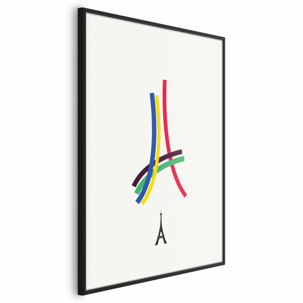 Plakat Abstrakcyjna Wieża Eiffla 21x30 cm 582677