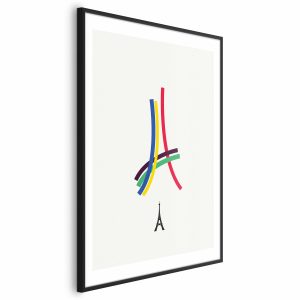 Plakat Abstrakcyjna Wieża Eiffla 21×30 cm 581382 Plakat Abstrakcyjna Wieża Eiffla 21×30 cm 581382