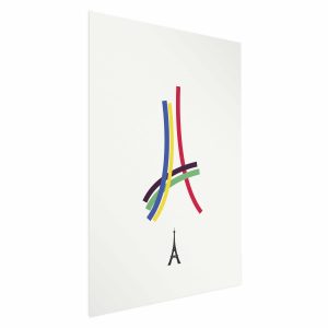 Plakat Abstrakcyjna Wieża Eiffla 29,7×42 cm 590853 Plakat Abstrakcyjna Wieża Eiffla 29,7×42 cm 590853