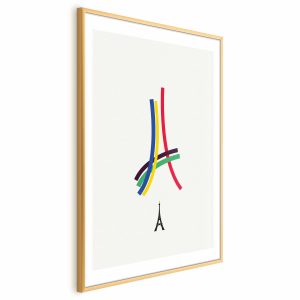 Plakat Abstrakcyjna Wieża Eiffla 60×90 cm 590469 Plakat Abstrakcyjna Wieża Eiffla 60×90 cm 590469