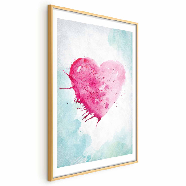 Plakat Akwarelowe serce 21x30 cm 587766