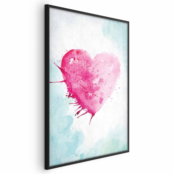 Plakat Akwarelowe serce 40x60 cm 585951