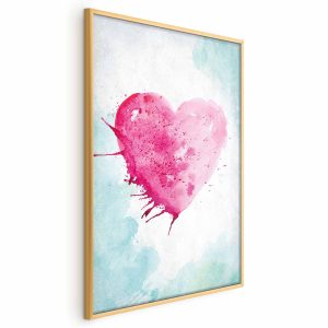 Plakat Akwarelowe serce 40×60 cm 588048 Plakat Akwarelowe serce 40×60 cm 588048