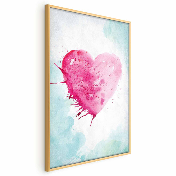 Plakat Akwarelowe serce 60x90 cm 577850