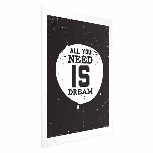 Plakat All you need 40x60 cm 587405