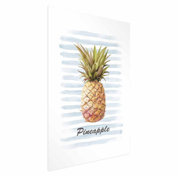 Plakat Ananas i paski 21x30 cm 583576