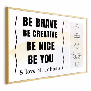 Plakat Bądź sobą 30×21 cm 583462 Plakat Bądź sobą 30×21 cm 583462
