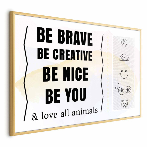 Plakat Bądź sobą 30x21 cm 583462