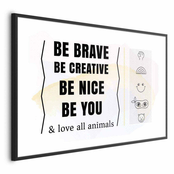 Plakat Bądź sobą 30x21 cm 589737
