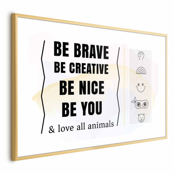 Plakat Bądź sobą 30x21 cm 590108
