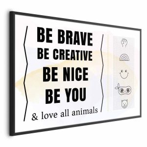 Plakat Bądź sobą 60×40 cm 582694 Plakat Bądź sobą 60×40 cm 582694