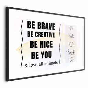 Plakat Bądź sobą 90×60 cm 590708 Plakat Bądź sobą 90×60 cm 590708