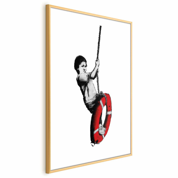Plakat Banksy: Chłopiec 21x30 cm 587999
