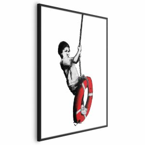 Plakat Banksy: Chłopiec 21×30 cm 590343 Plakat Banksy: Chłopiec 21×30 cm 590343