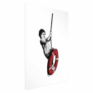 Plakat Banksy: Chłopiec 29,7×42 cm 581757 Plakat Banksy: Chłopiec 29,7×42 cm 581757