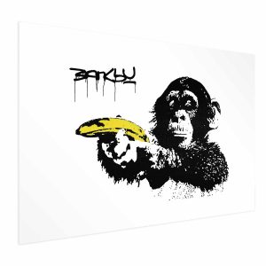 Plakat Banksy: Małpa 30×21 cm 588784 Plakat Banksy: Małpa 30×21 cm 588784