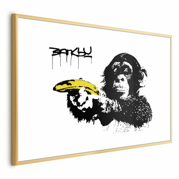Plakat Banksy: Małpa 90x60 cm 590804