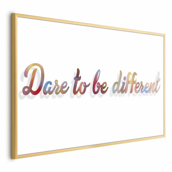 Plakat Be different 30x21 cm 589384