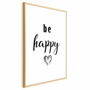 Plakat Be happy 21×30 cm 578520 Plakat Be happy 21×30 cm 578520