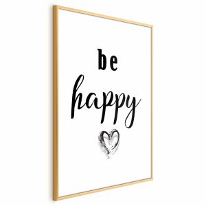 Plakat Be happy 29,7×42 cm 583216 Plakat Be happy 29,7×42 cm 583216