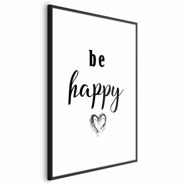 Plakat Be happy 60x90 cm 587069